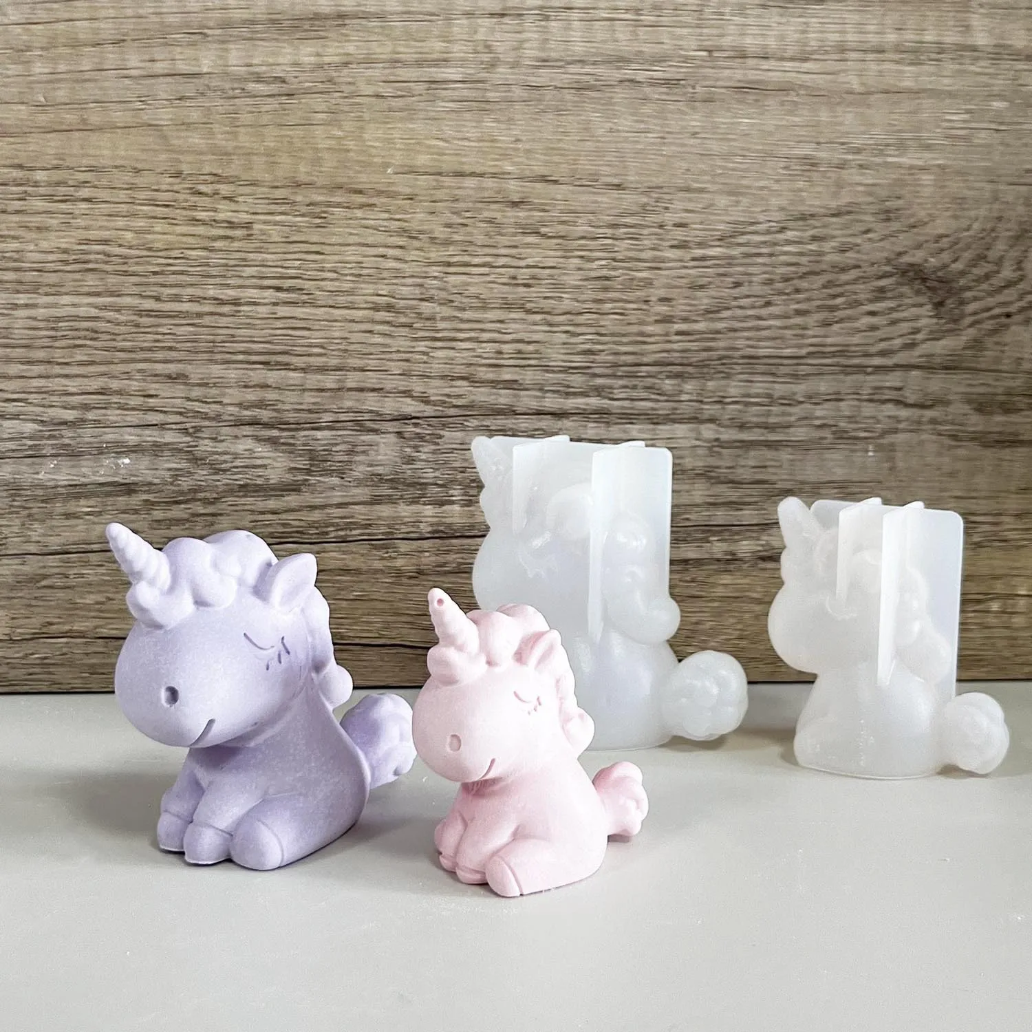 Candle Making Factory - 3D Geometrische Silikon Einhorn Katze Hirsch