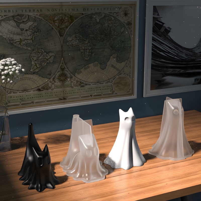 Geisterkatze Halloween Desktop – Candle Making Factory Bewertung und Preis