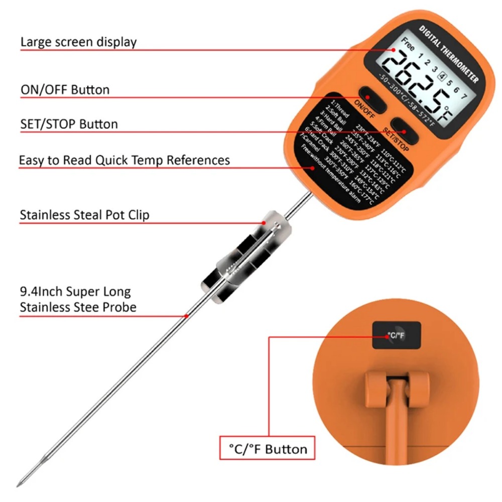 Digitales Küchenthermometer, T – Thermometer Candy Candle Bewertung und Preis